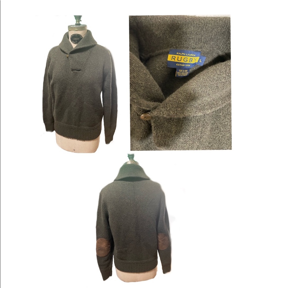 Rugby Shawl Sweater Size L Great Condition